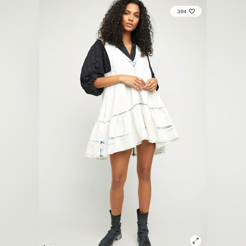 Free People Sunspray Denim Mini Dress